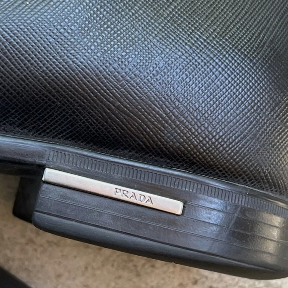 PRADA Saffiano Chelsea Boot UK 9/ US 10 Black Leather Pull On 2TC015 $995 Msrp - Picture 3 of 6